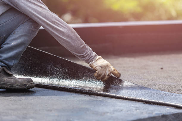 Professional Basement Waterproofing technician working in Sharon Center, OH